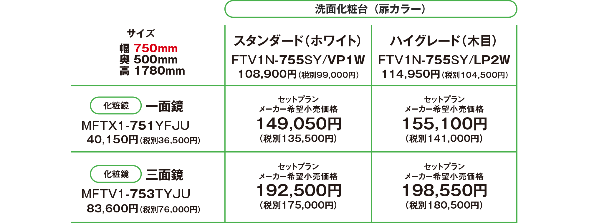 オフト価格表